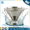 Easy to clean stainless steel 304 rose gold coffee filter / coffee dripper/coffee strainer